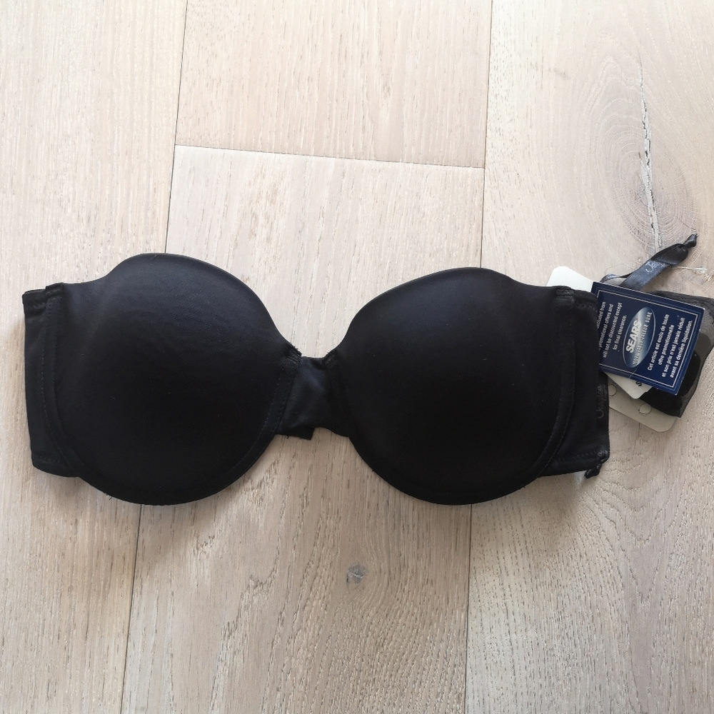 NWT 36C Convertible Strapless Bra, Black